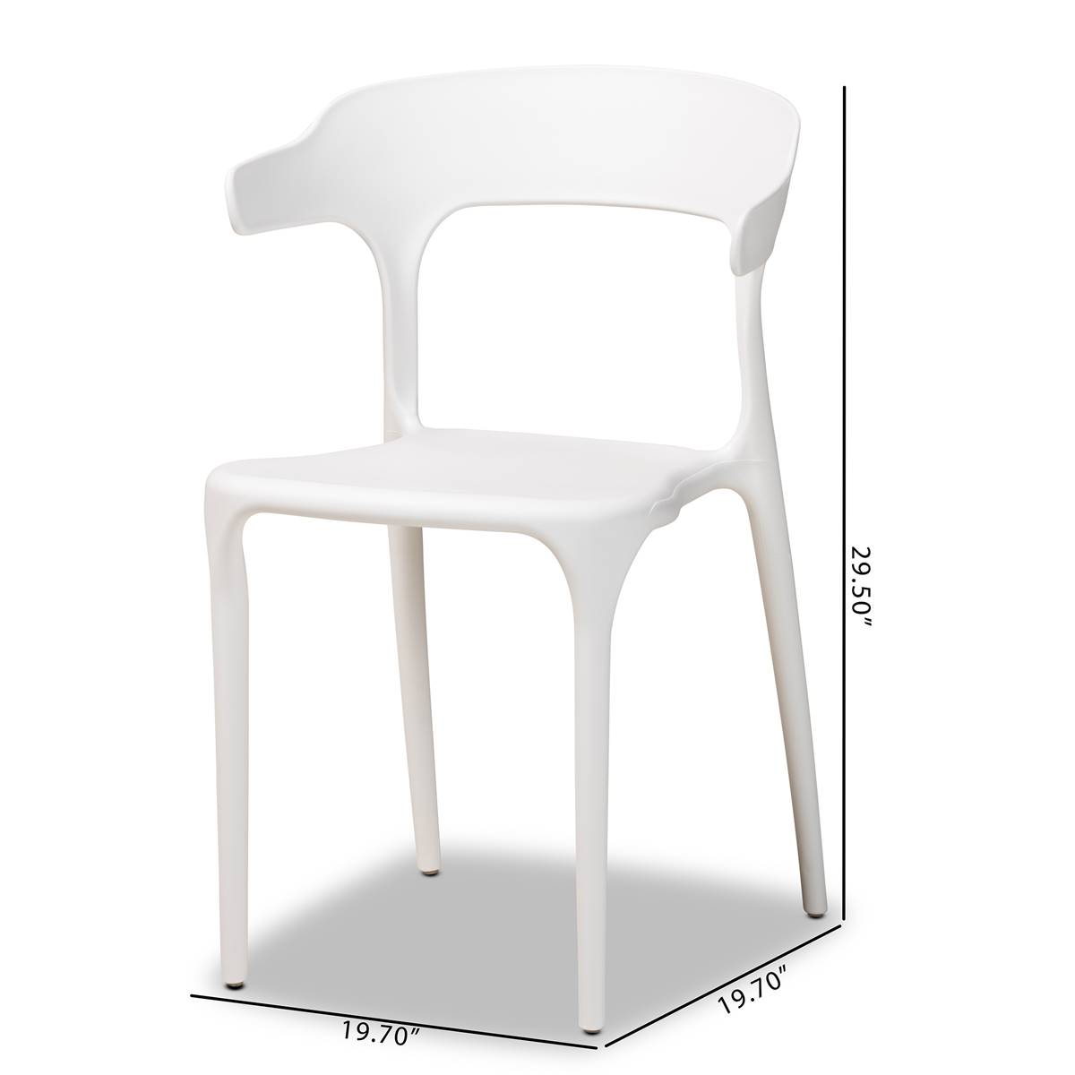 Baxton Studio Gould Modern Plastic 4pc. Dining Chair Set