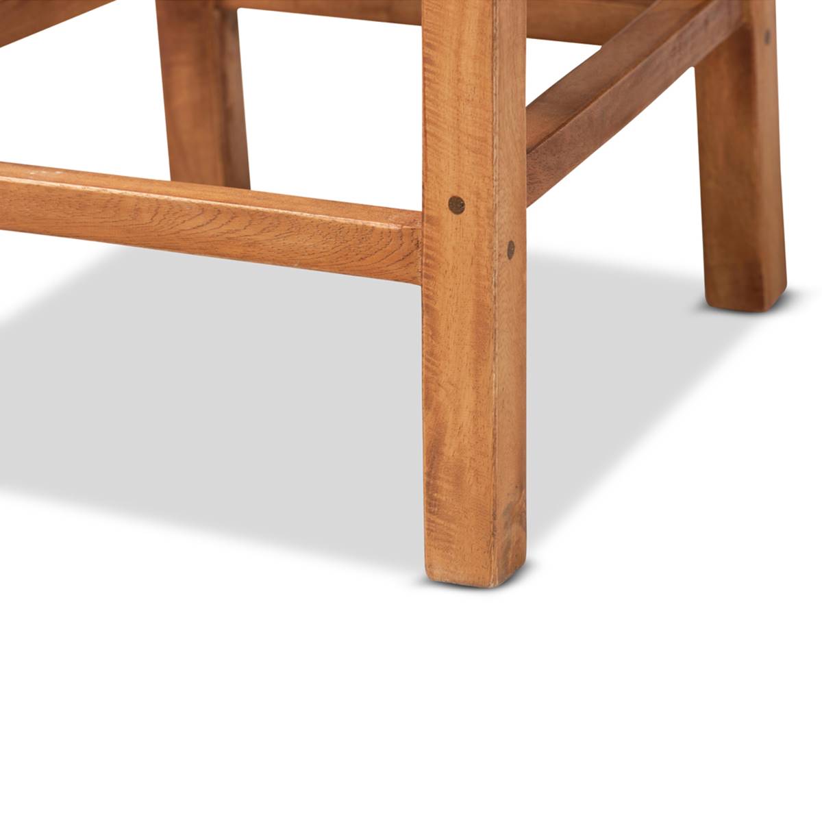 Baxton Studio Moscow Walnut Brown Finished Wood Counter Stool