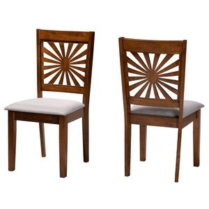 Baxton Studio Olympia Modern Wood Dining Chairs - Set of 2