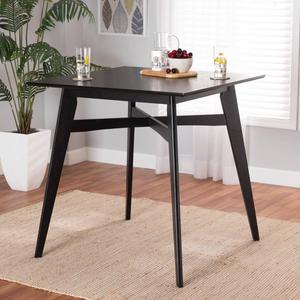 Baxton Studio Leena Mid-Century Modern Wood Pub Table alternate view