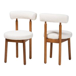 Baxton Studio Edric Modern Japandi 2pc. Dining Chair Set