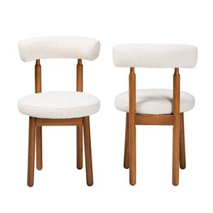 Baxton Studio Edric Modern Japandi 2pc. Dining Chair Set alternate view