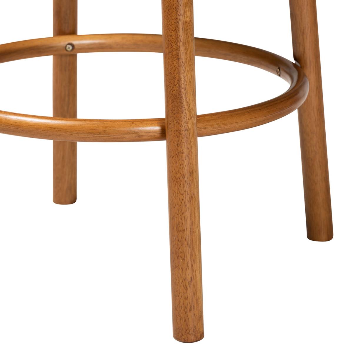 Baxton Studio Olwen Modern Japandi 2pc. Bar Stool Set