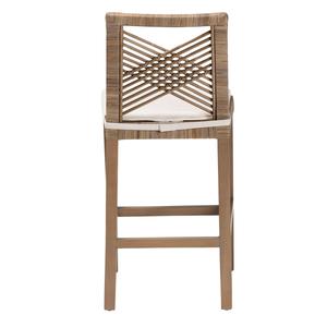 bali & pari Poltak Modern Bohemian Kubu Rattan Counter Stool alternate view