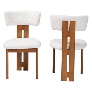 Baxton Studio Kyren Modern Cream Boucle Dining Chair alternate view