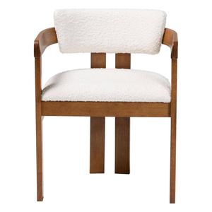 Baxton Studio Carice Modern Cream Boucle Dining Chair alternate view