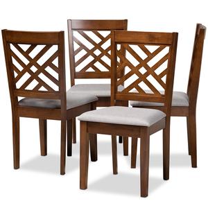 Baxton Studio Caron 4pc. Dining Chair Set