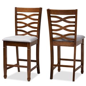 Baxton Studio Lanier 2pc. Counter Height Pub Chair Set