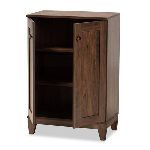 Baxton Studio Baxton Studio Nissa 2-Door Shoe Storage Cabinet alternate view