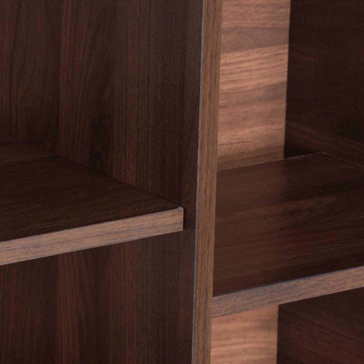 Baxton Studio Paricia Modern Walnut Finished Wood Shoe Cabinet