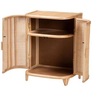 bali & pari Yanka Bohemian Natural Rattan Storage Cabinet alternate view