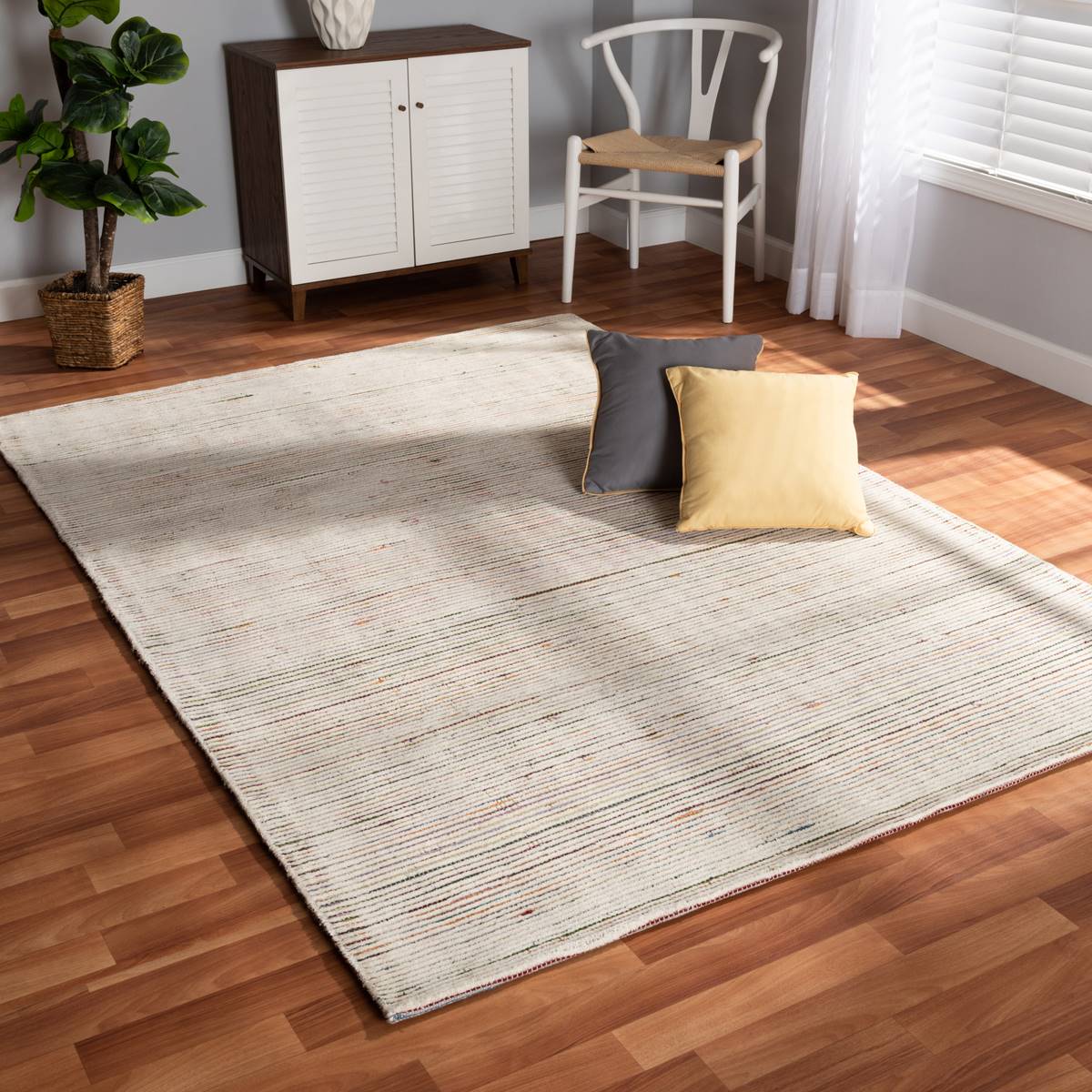 Baxton Studio Finsbury Modern And Contemporary Wool Blend Rug