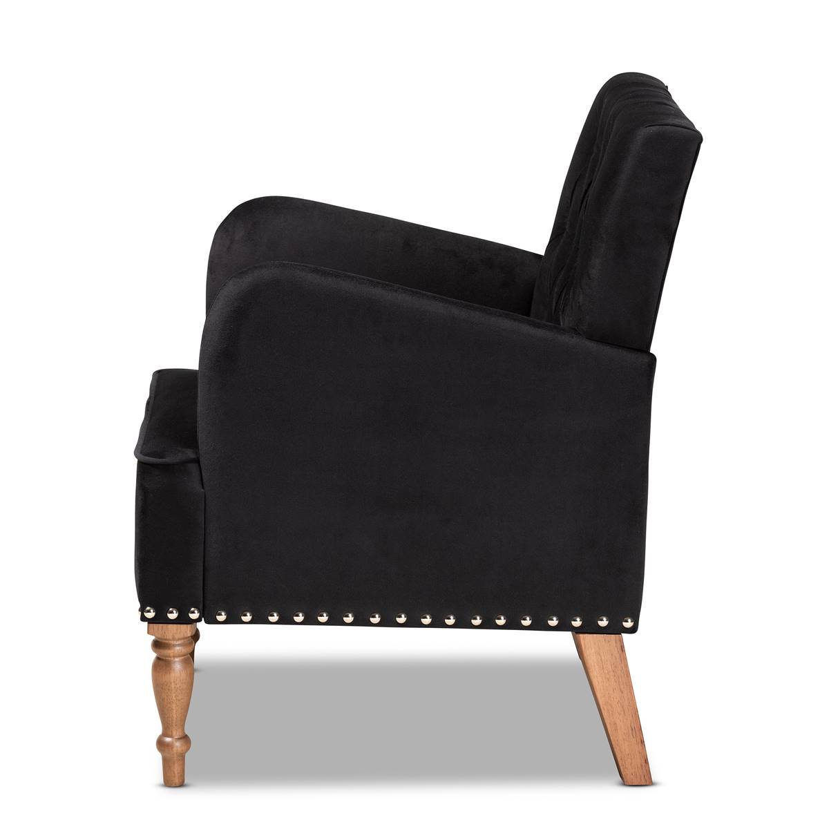 Baxton Studio Eri Contemporary Glam & Luxe Wood Armchair