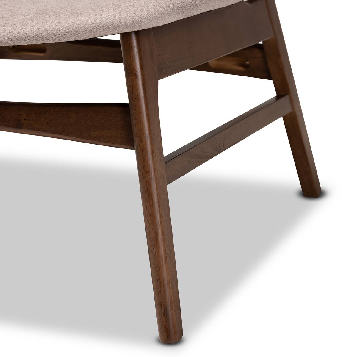 Baxton Studio Benito Mid-Century Modern Wood Accent Chair
