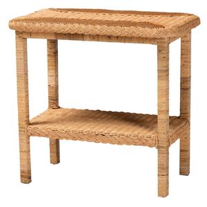 bali & pari Minahasa Bohemian Light Honey Braided Side Table