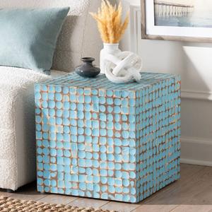 bali & pari Janella Bohemian Coconut Shell End Table alternate view