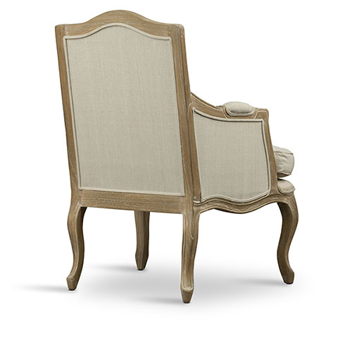 Baxton Studio Nivernais Wood Traditional French Accent Chair