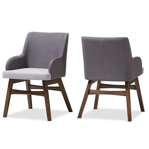 Baxton Studio Monte Mid-Century Accent Chair - Set Of 2