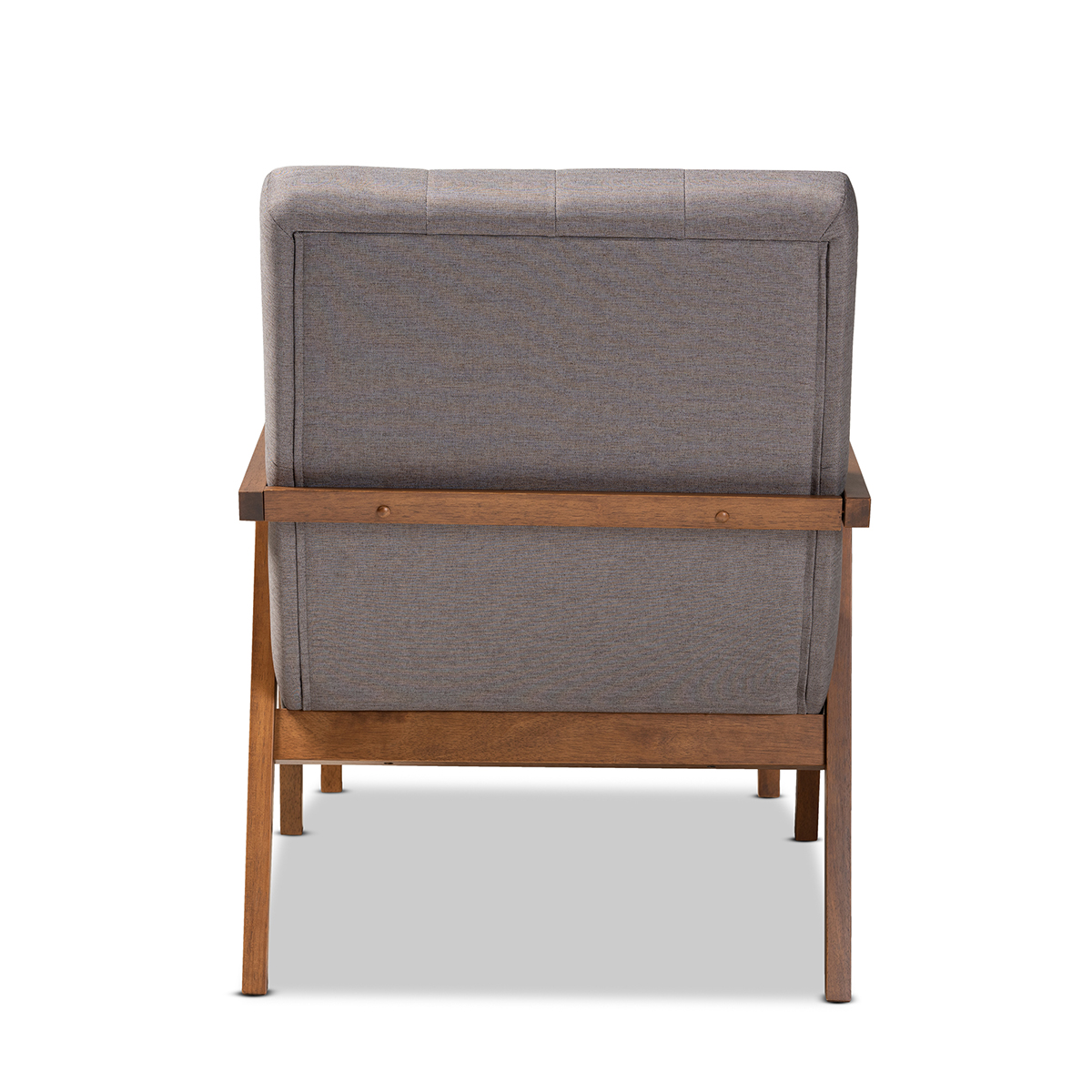 Baxton Studio Naeva Mid-Century Wood 2pc. Armchair Set