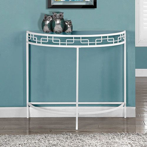 Monarch Specialties Accent Table - White Squares