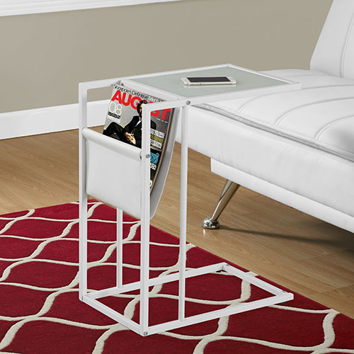 Monarch Specialties White Accent Table
