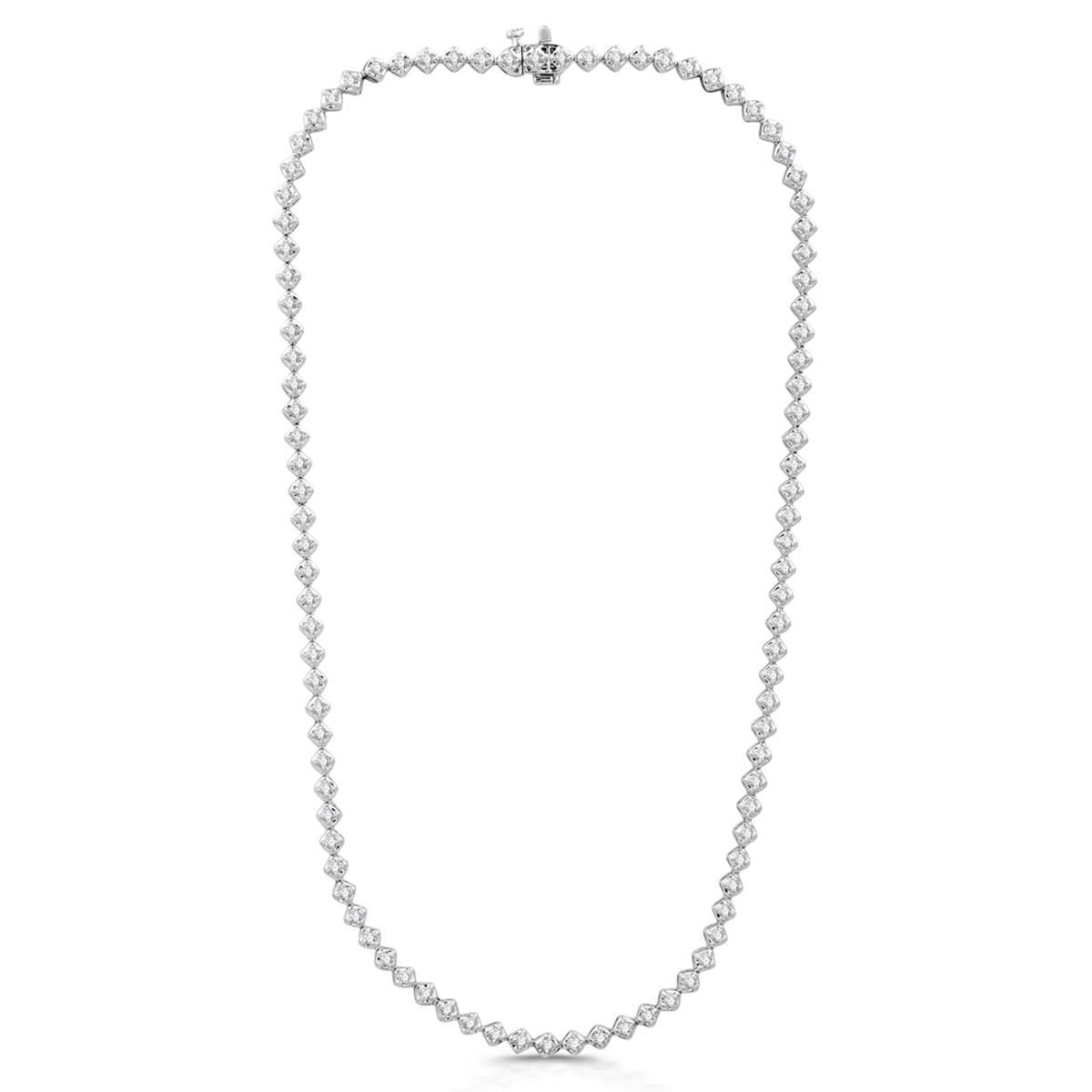 Nova Star(R) 2ctw. Lab Grown Diamond Sterling Silver Long Necklace