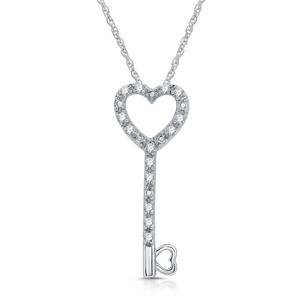 Nova Star(R) Sterling Silver 1/10ctw. Lab Grown Diamond Pendant