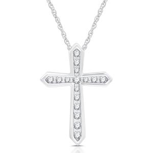 Nova Star(R) 1/4ctw. Lab Grown Diamond Cross Pendant Necklace alternate view