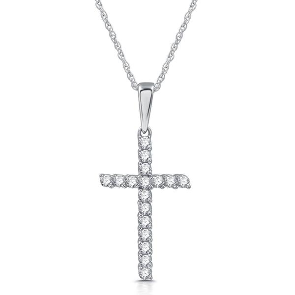 Nova Star(R) 1/4ctw. Lab Grown Diamond Cross Pendent Necklace