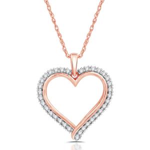Nova Star(R) Lab Grown Diamond Two-Tone Heart Pendant