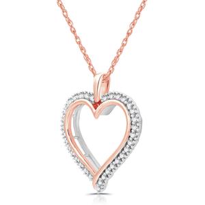 Nova Star(R) Lab Grown Diamond Two-Tone Heart Pendant alternate view
