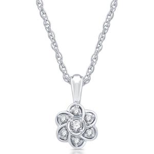 Nova Star(R) Lab Grown Diamond Flower Pendant & Earring Set alternate view