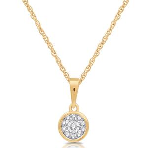 Nova Star(R) Lab Grown Diamond Bezel Frame Pendant & Earring Set alternate view