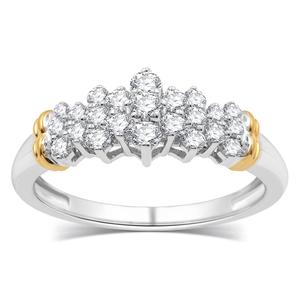 Nova Star(R) Two-Tone 10kt. 1/2ctw. Lab Grown Diamond Ring