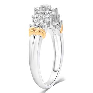 Nova Star(R) Two-Tone 10kt. 1/2ctw. Lab Grown Diamond Ring alternate view