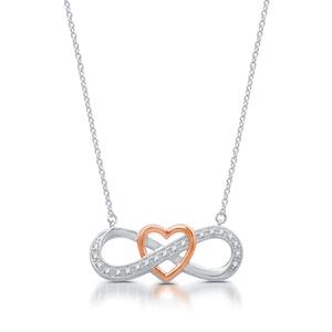 Diamond Classics(tm) 1/10ctw. Diamond Heart Ribbon Pendant
