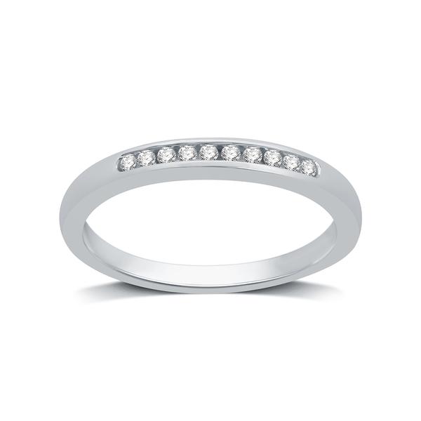 Endless Affection(tm) 10kt. White Gold 1/10ctw. Wedding Band
