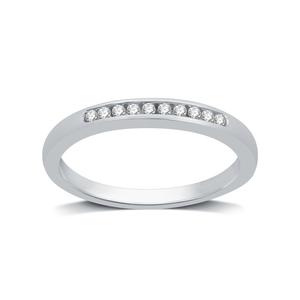 Endless Affection(tm) 10kt. White Gold 1/10ctw. Wedding Band