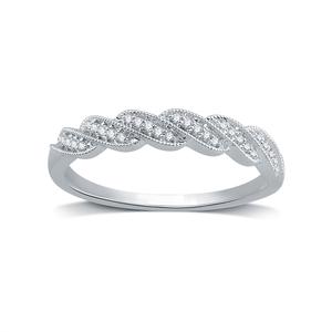 Endless Affection(tm) 1/10ctw. Diamond Sterling Silver Wedding Band
