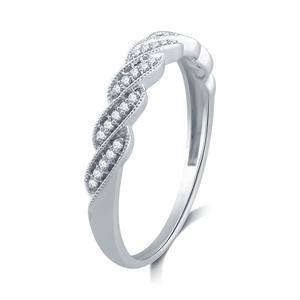 Endless Affection(tm) 1/10ctw. Diamond Sterling Silver Wedding Band alternate view