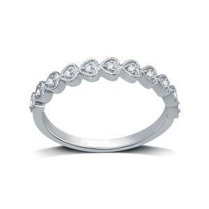 Endless Affection(tm) 1/10ctw. Diamond Sterling Silver Heart Band