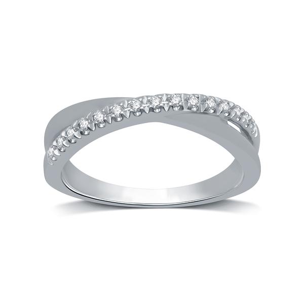 Endless Affection(tm) 1/10ctw. Diamond Overlap Wedding Band