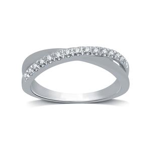 Endless Affection(tm) 1/10ctw. Diamond Overlap Wedding Band
