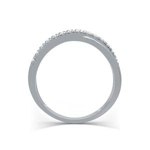 Endless Affection(tm) 1/10ctw. Diamond Overlap Wedding Band alternate view