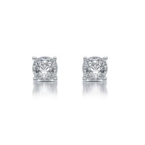 Diamond Classics(tm) 10kt. White Gold 1/10ctw. Stud Earrings