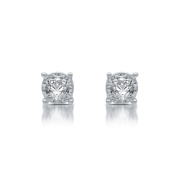Diamond Classics(tm) 10kt. Yellow Gold 1/10ctw. Stud Earrings