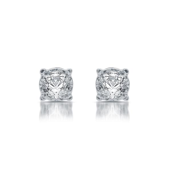 Diamond Classics(tm) 10kt. White Gold 1/4ctw. Stud Earrings