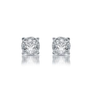 Diamond Classics(tm) 10kt. White Gold 1/4ctw. Stud Earrings