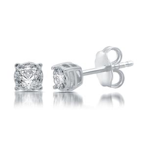 Diamond Classics(tm) 10kt. White Gold 1/4ctw. Stud Earrings alternate view