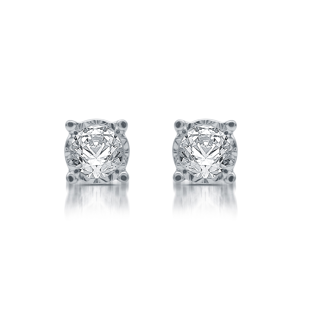 Diamond Classics(tm) 10kt. White Gold 1/3ctw. Stud Earrings